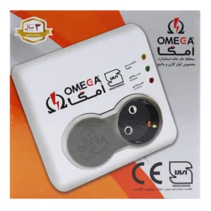 محافظ برق یخچال و فریزر 2 خانه ارت دار امگا P2100